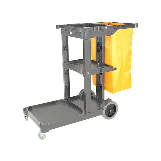 Janitor's Cart - Standard With Lid / Grey