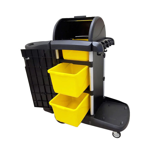 Janitorial Cart with Hood and Lock