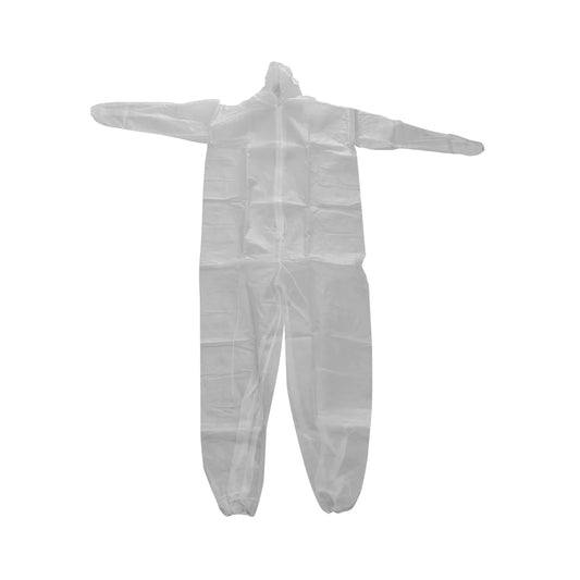 Disposable Coverall with Hood - White