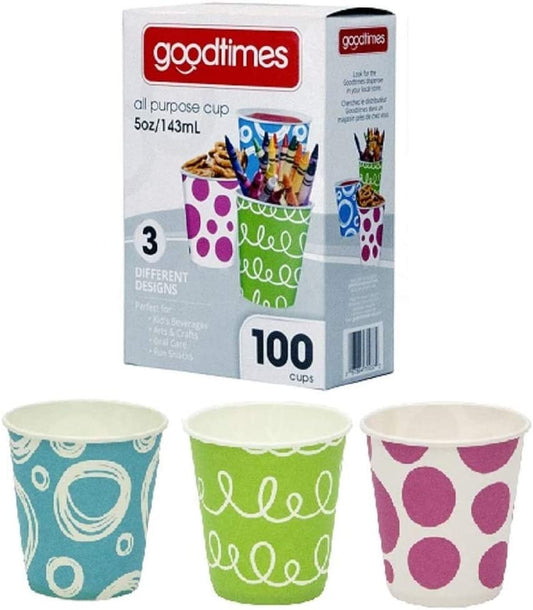 Goodtimes 5oz. All-Purpose Bathroom/Kitchen Paper Cold Cups 1200/Case