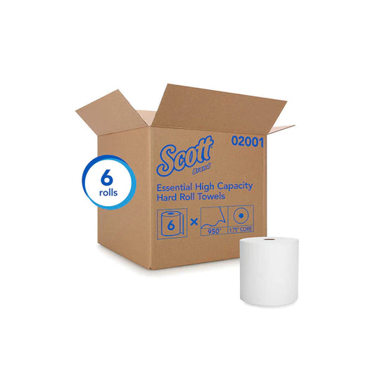 Scott® Essential High-Capacity Hard Roll Towels (02001), with Elevated Design and Absorbency Pockets™