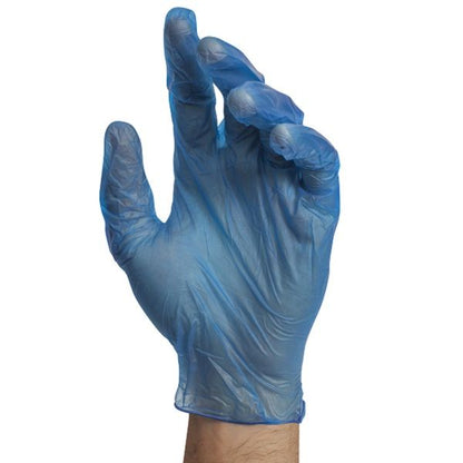 Stellar Blue Vinyl Disposable Gloves - Size: Small (100 per box) [SPECIAL PRICE]
