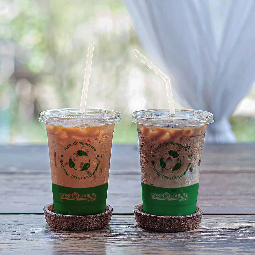 PLA Straws Compostable Wrapped - Straight or Folding (5000 ct)
