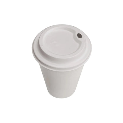 Single Wall Hot/Cold Compostable Paper Cups, Plain White 1000/Case