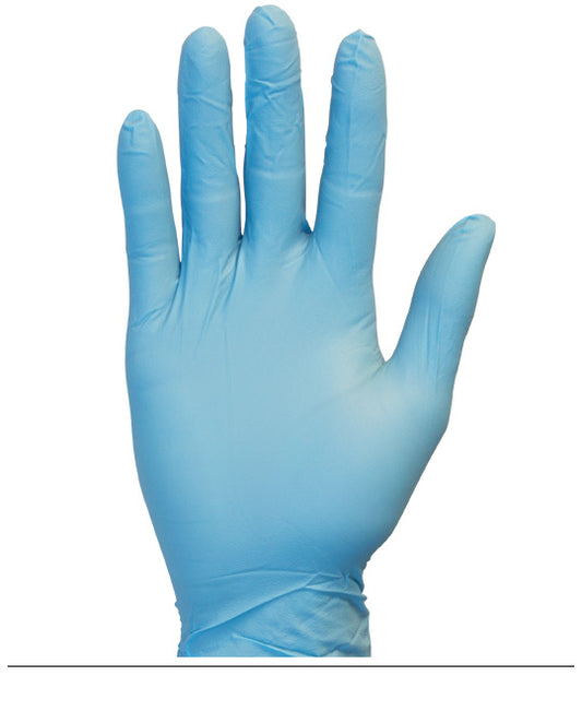 *Powder-Free Blue Nitrile Gloves, 4.5MIL, 100/BX
