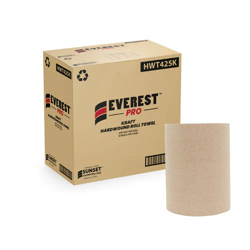 Everest Pro - Paper Hand Towel Roll - 425', Kraft, 12 rolls per case