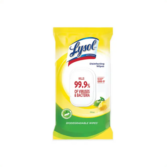 Lysol Disinfecting Wipes, Flat Pack – Citrus 80ct no