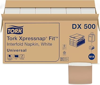 Tork Xpressnap Fit® White Dispenser Napkin (Case of 36 packages, 240 sheets per package)