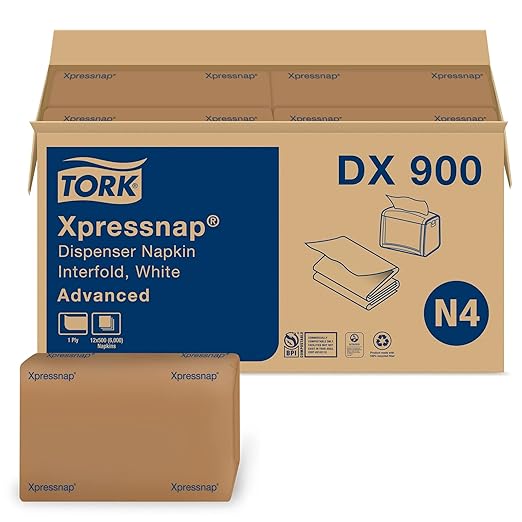 Tork Universal Xpressnap® White Dispenser Napkin (Case of 12 packages, 500 sheets per package)