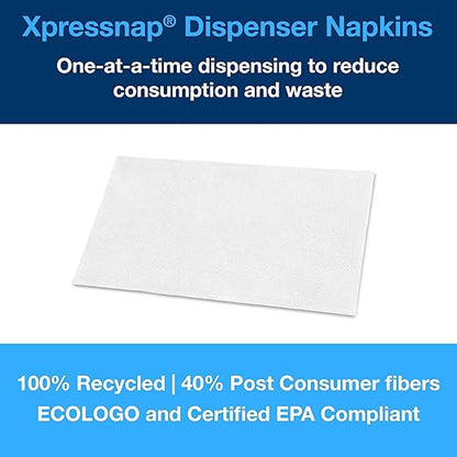 Tork Universal Xpressnap® White Dispenser Napkin (Case of 12 packages, 500 sheets per package)