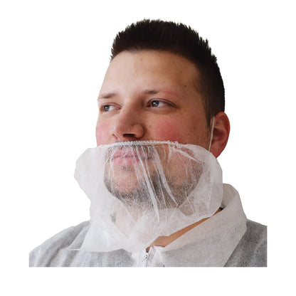 Beard Net - White (10 packs of 100)