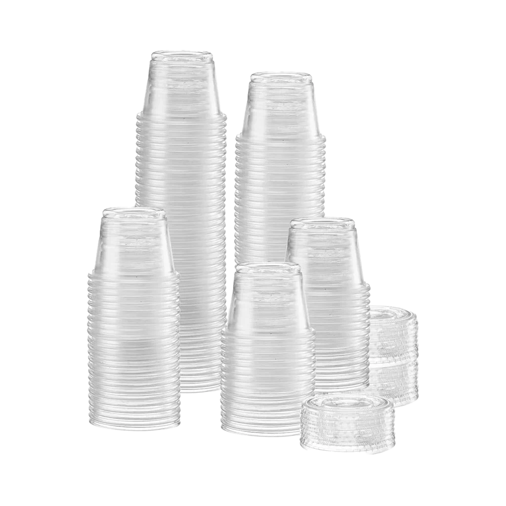 PLA Portion Cup Lids Compostable - 2 oz (2500 ct)