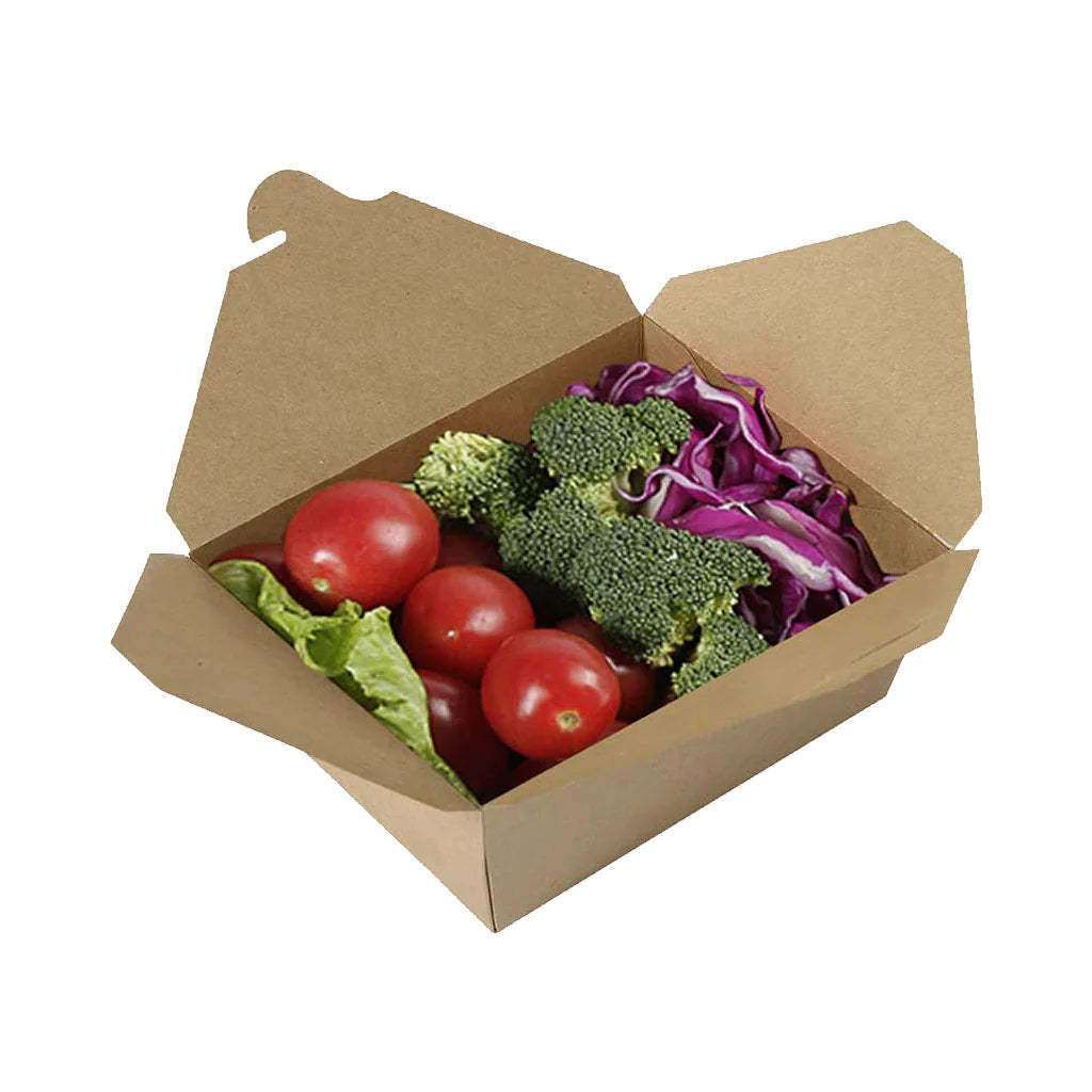 Kraft Take Out Food Containers, Brown Kraft Paper (pack of 200)