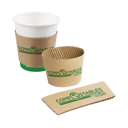 Coffee Cup Sleeves - Brown (1000 ct)