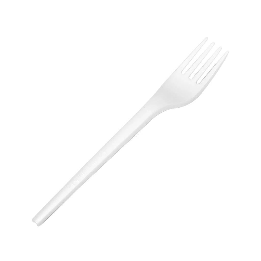 CPLA Compostable Forks, Knives or Spoons - White (1000 ct)