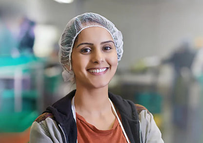 Bouffant Cap/Hairnet - White