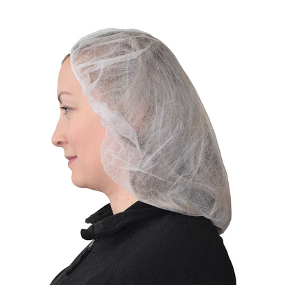 Bouffant Cap/Hairnet - White